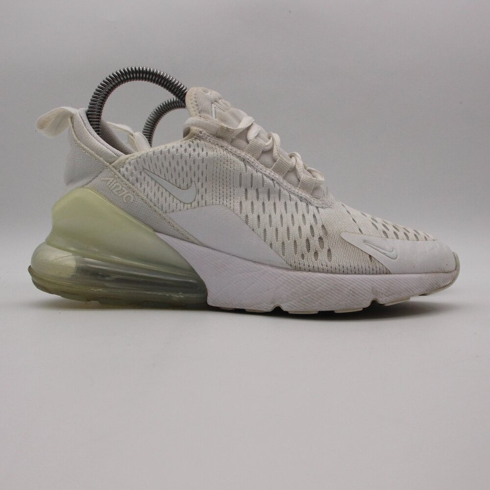 Nike Air Max 270 Sneaker Youth 4.5  Women’s 6 White Athletic Sneaker 943345-103